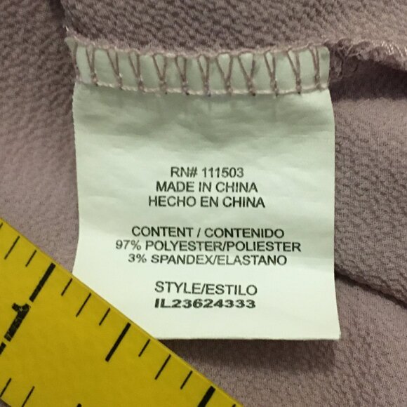 Winsome Orchid Crepe Stud Button Cap Sleeve Blouse - Picture 8 of 12